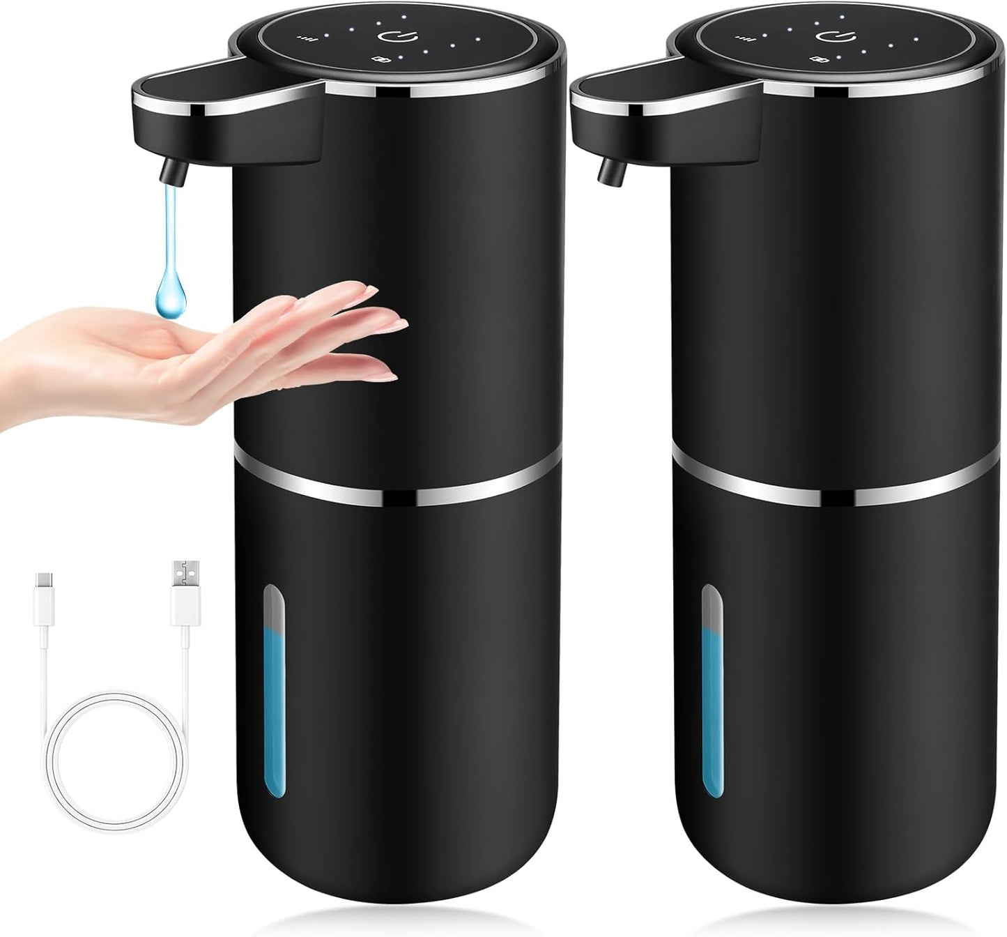 Automatic Soap Dispenser Touchless 2 Pack for Home and Office