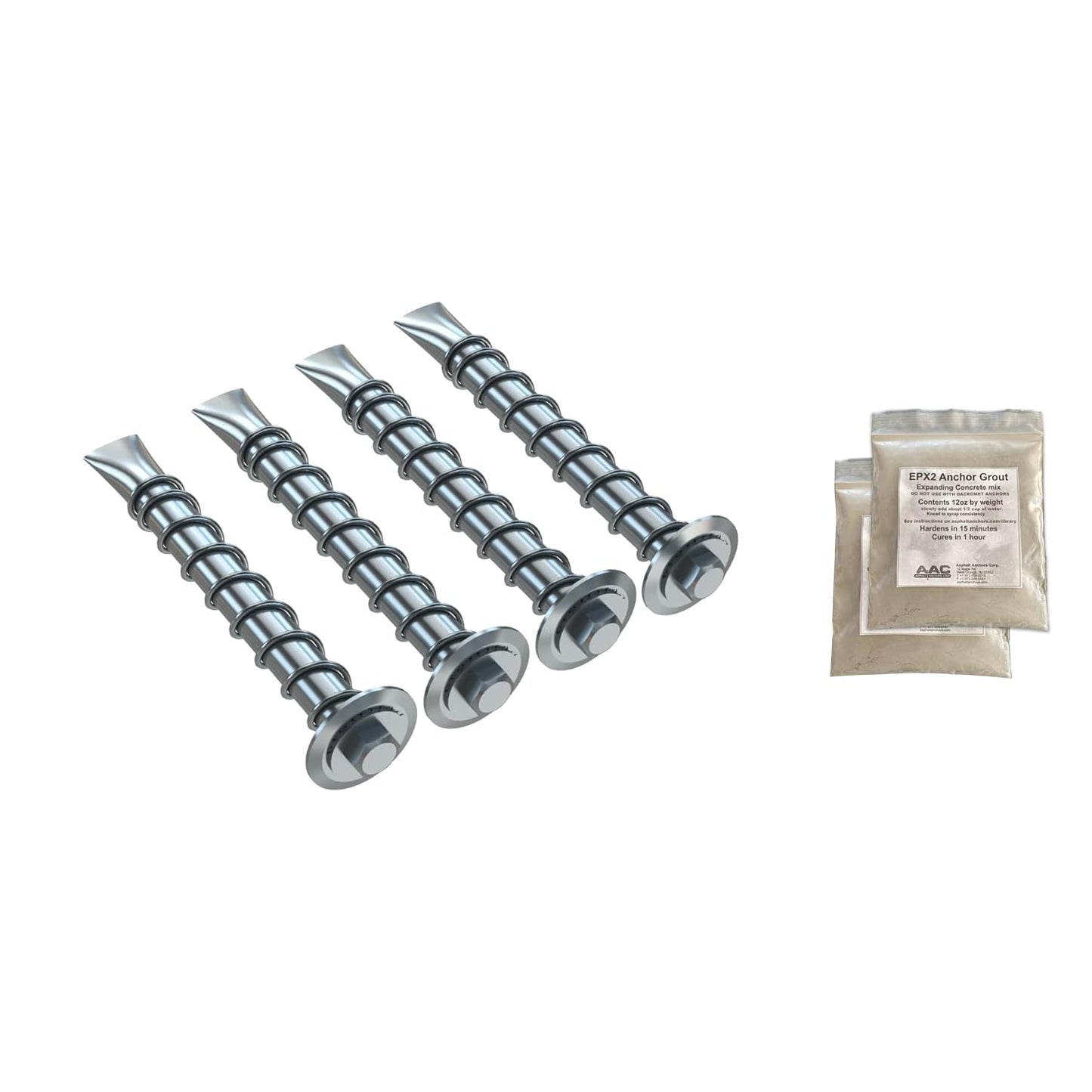 AK-4 Asphalt Anchor & Grout Kit for Heavy-Duty Installations