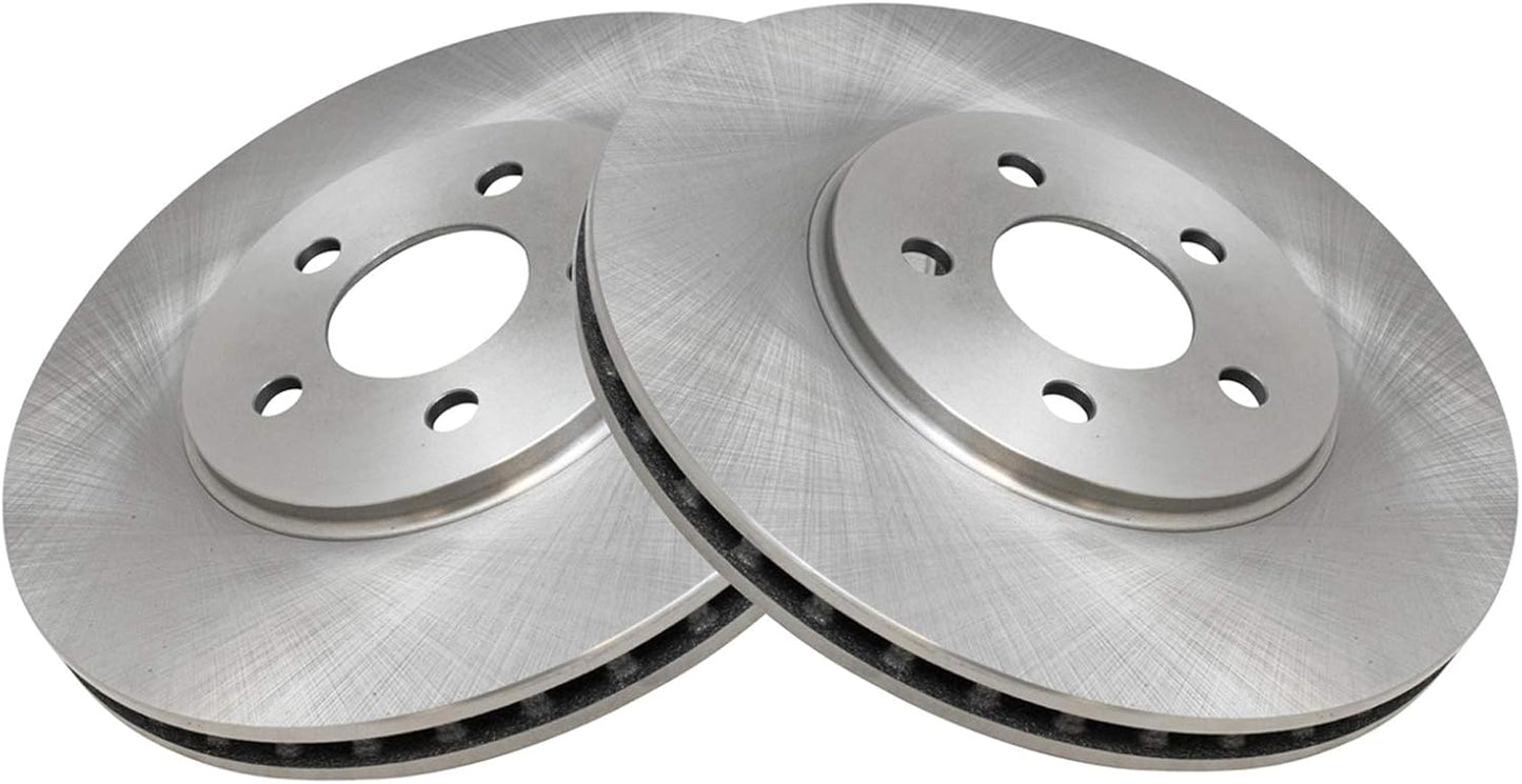 TRQ Front Brake Rotors Set for Chrysler Cirrus and Dodge Stratus