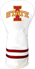 Team Golf NCAA White Vintage Driver Headcover - Retro, Form-Fitting