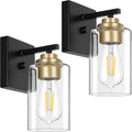 Set of 2 Modern Wall Sconces for Bathroom and Living Room