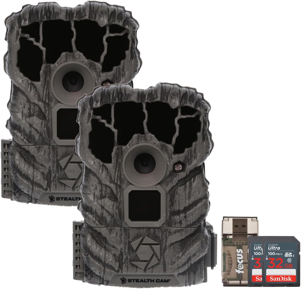 Stealth Cam Browtine 14MP Trail Camera Bundle with Memory Cards
