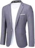 Cloudstyle Men's One Button Slim Fit Sport Coat - Versatile Daily