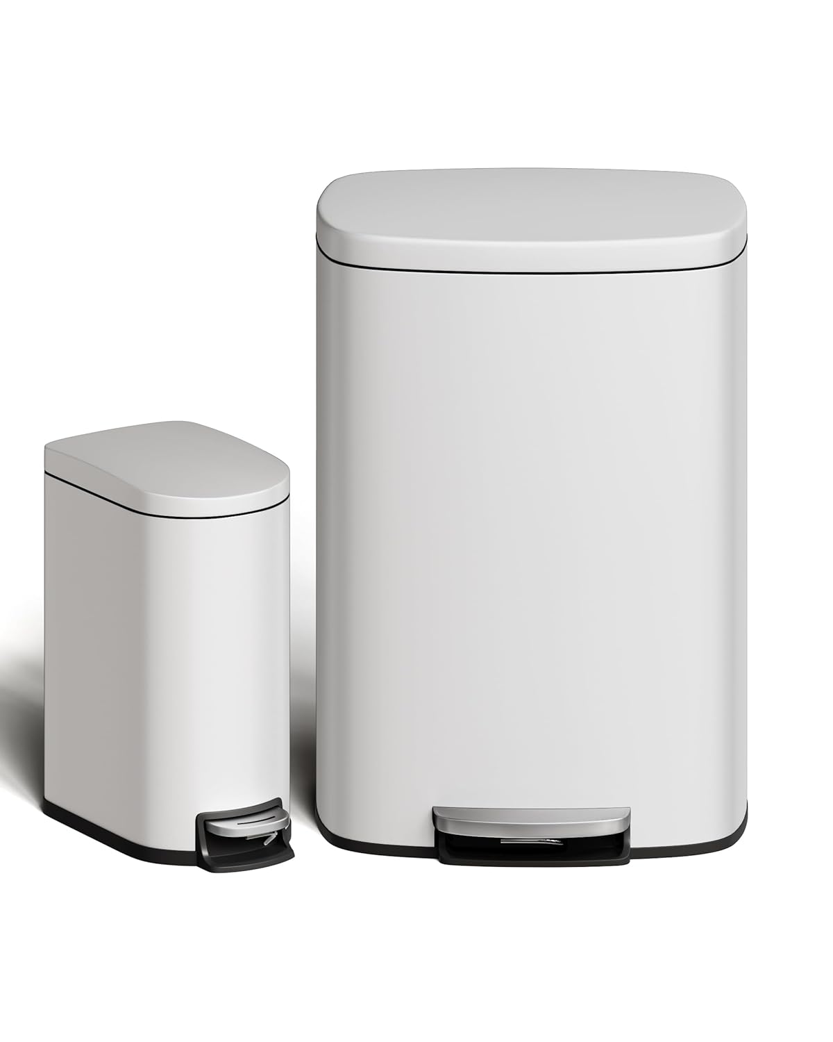 Garvee 13 Gal and 2.6 Gal Metal Trash Can Combo Set Review