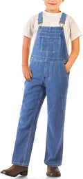 Boys' Denim Overalls Size 4-16 - Classic Washed Jean Bib for Play