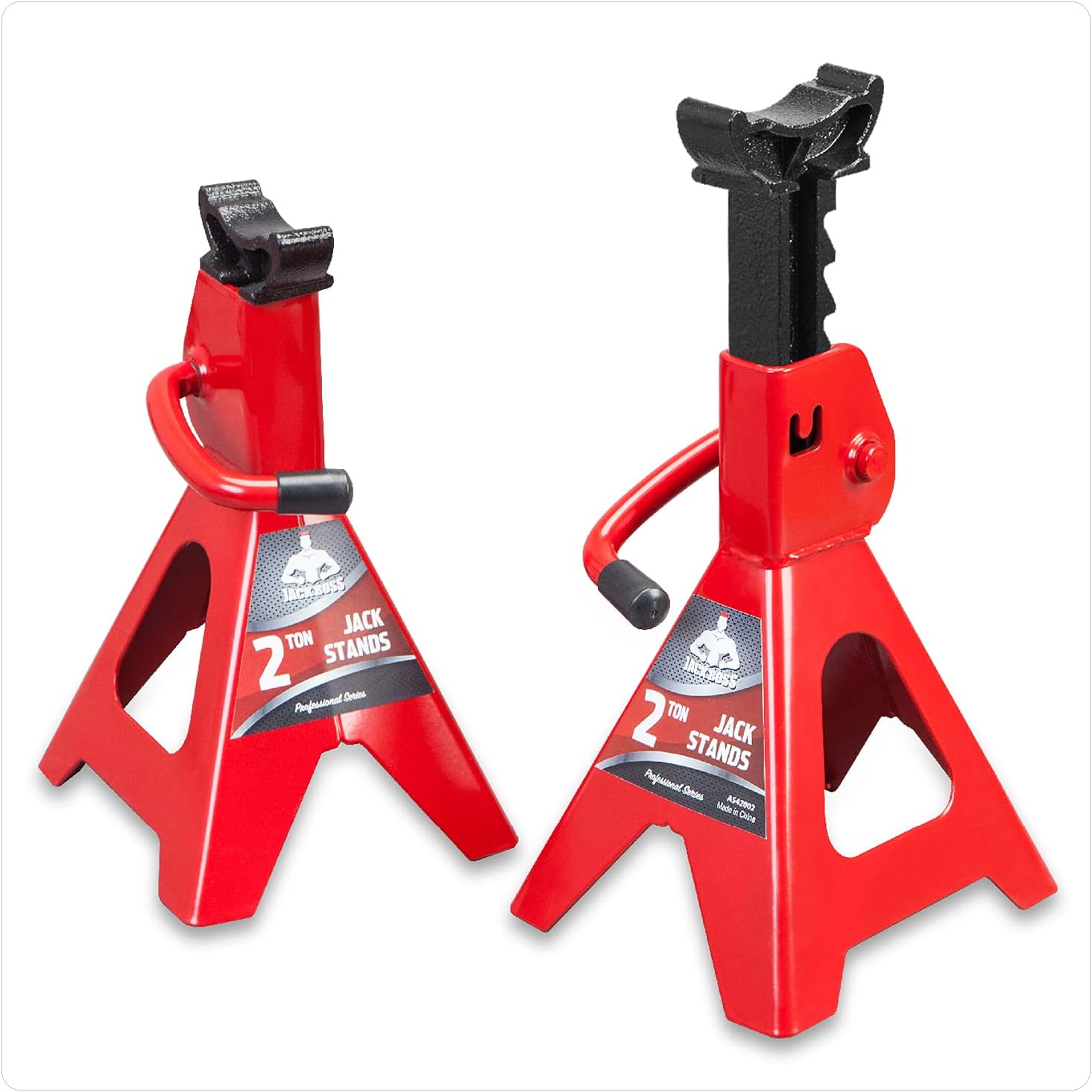 2 Ton Jack Stands for Cars - Durable Lifting Car Stand Set