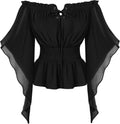 Scarlet Darkness Women Renaissance Off Shoulder Bell Sleeve Blouse yet