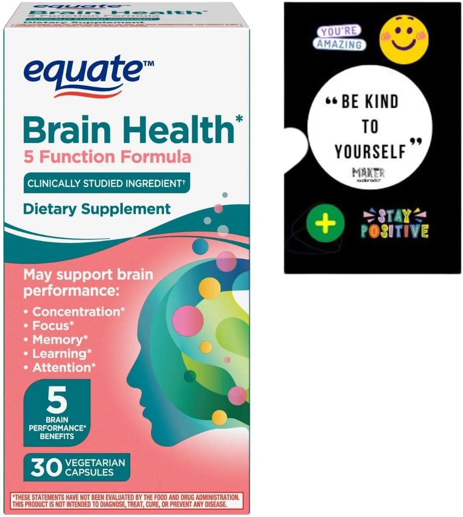 Equate Brain Health Capsules - 5-in-1 Formula