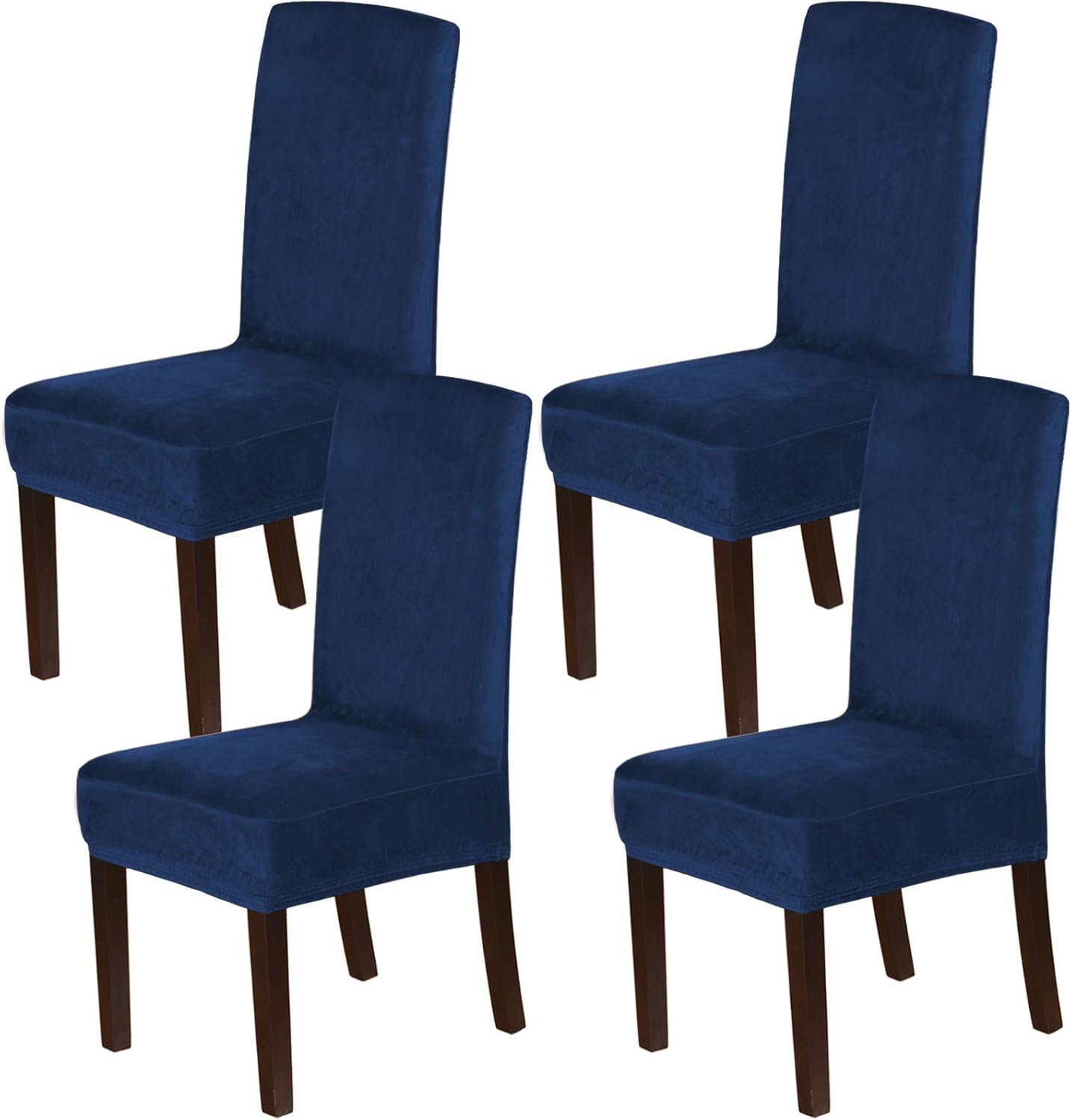 H.VERSAILTEX Velvet Dining Chair Covers for Elegant Dining