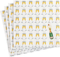 Caspari Bubbly Cocktail Napkins - Elegant 20-Pack
