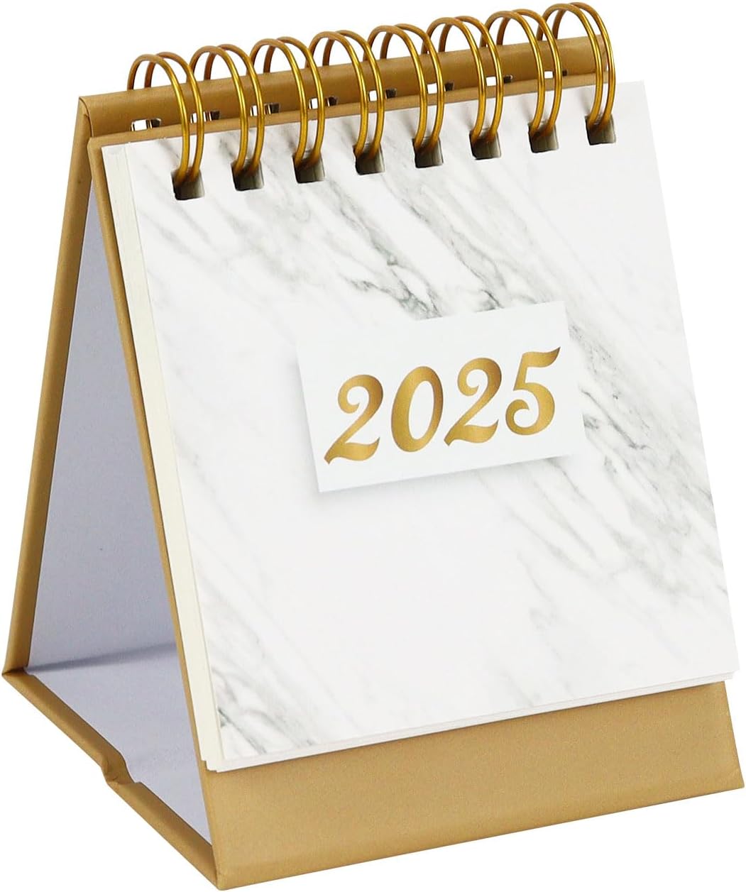 2024-2025 Standing Flip Desk Calendar, Marble Design, Easy-to-Read, Academic Year ~