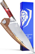 Chef Knife 8in Valhalla Series - Red Resin & Wood Handle