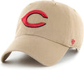 Cincinnati Reds Khaki Clean Up Adjustable Dad Hat - Durable Comfort