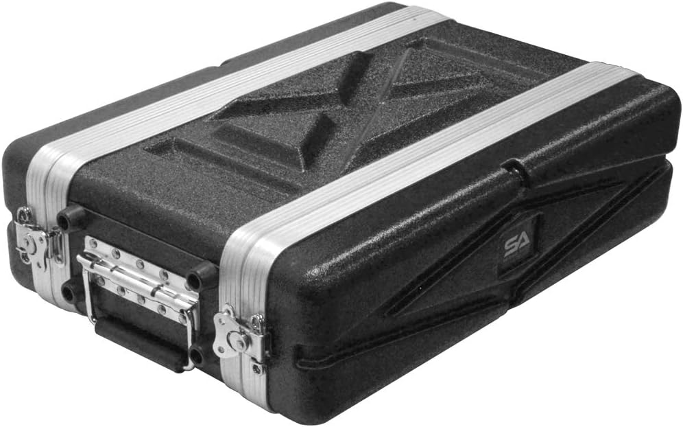 Lightweight 2U Compact ABS Rack Case for PA DJ Equipment