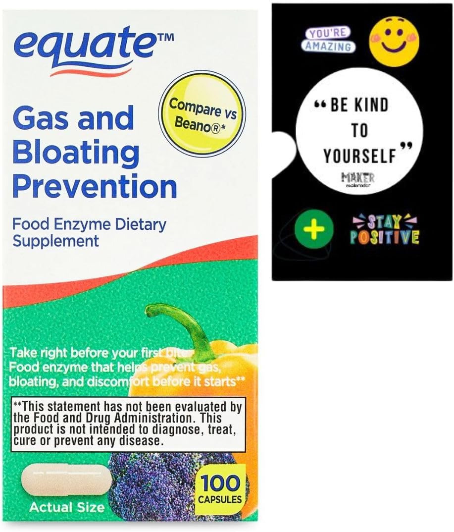 Gas Relief Enzyme Supplement, 100 Ct - Private Label