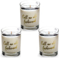 Spicy Bourbon Jar Candle - Strong Scented Soy Wax 3 Pack