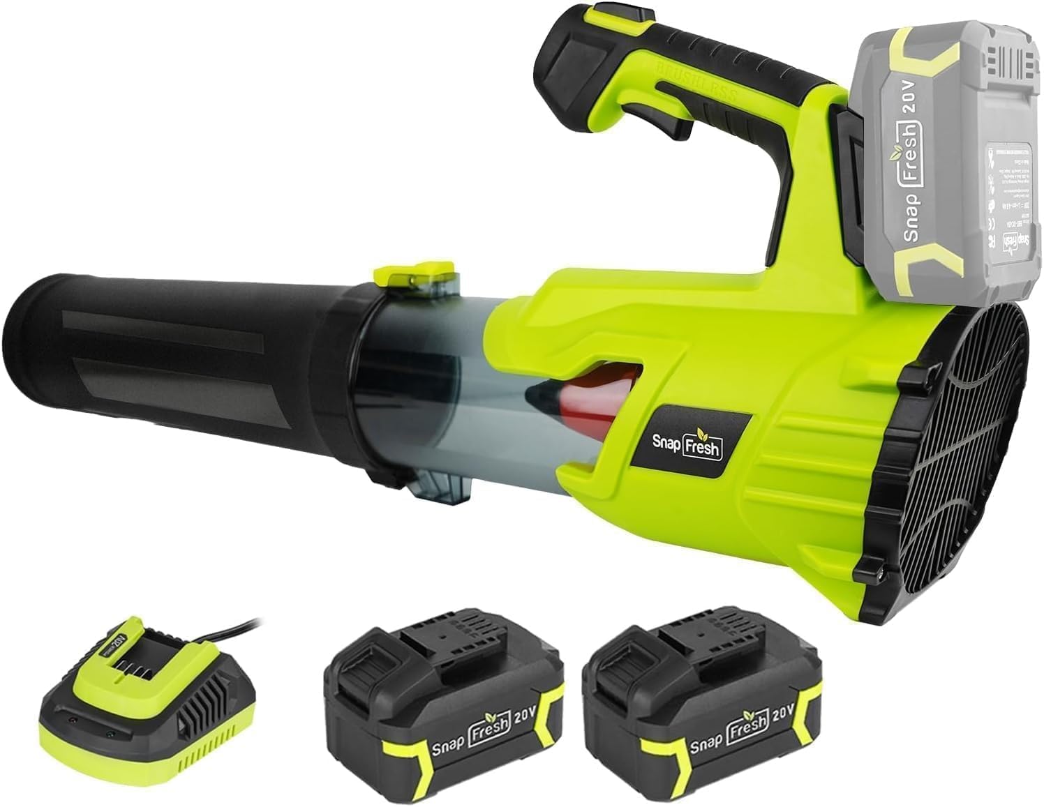 SnapFresh Cordless Leaf Blower - Efficient 550 CFM Power