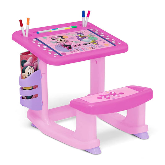 Disney Minnie Mouse Draw Desk Set, 10 Markers, Coloring Book
