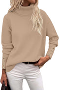Turtleneck Sweater for Women 2025 Fall Winter - Soft Knit Pullover