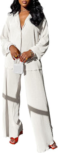kaimimei Casual 2 Piece Linen Button Down Set - Versatile Everyday