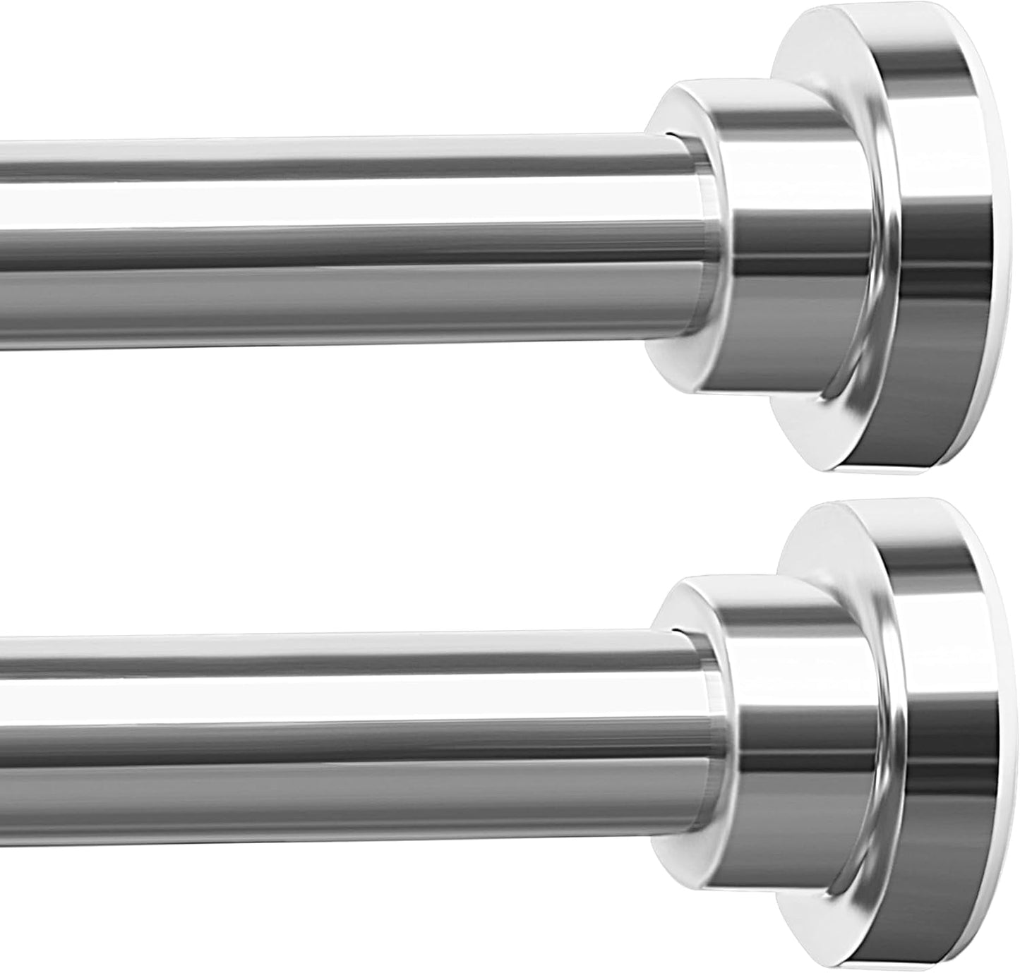 Adjustable Stainless Steel Curtain Rods 2 Pack