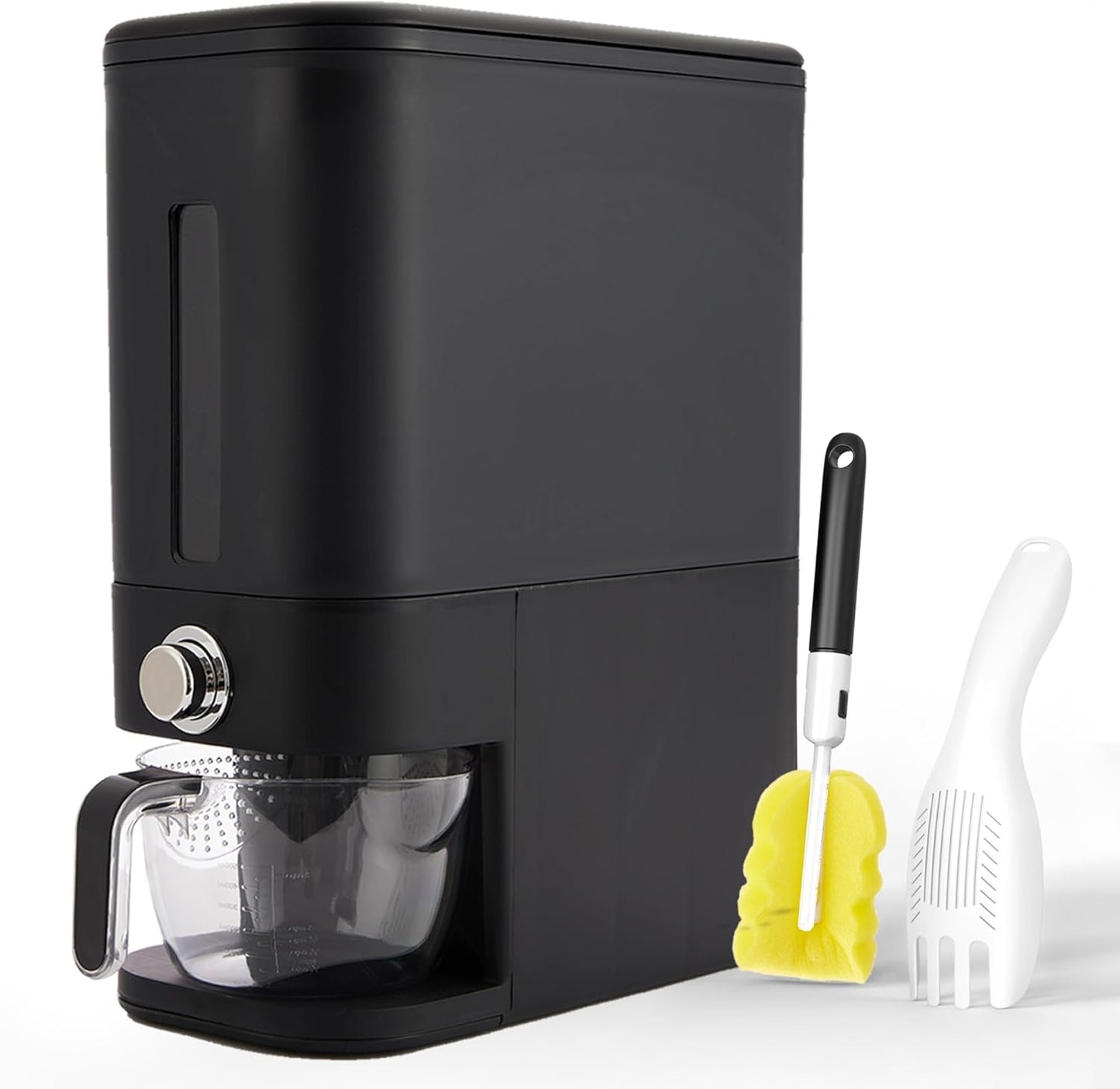 Rice Dispenser 25 lbs Airtight Container with Scoop & Cup