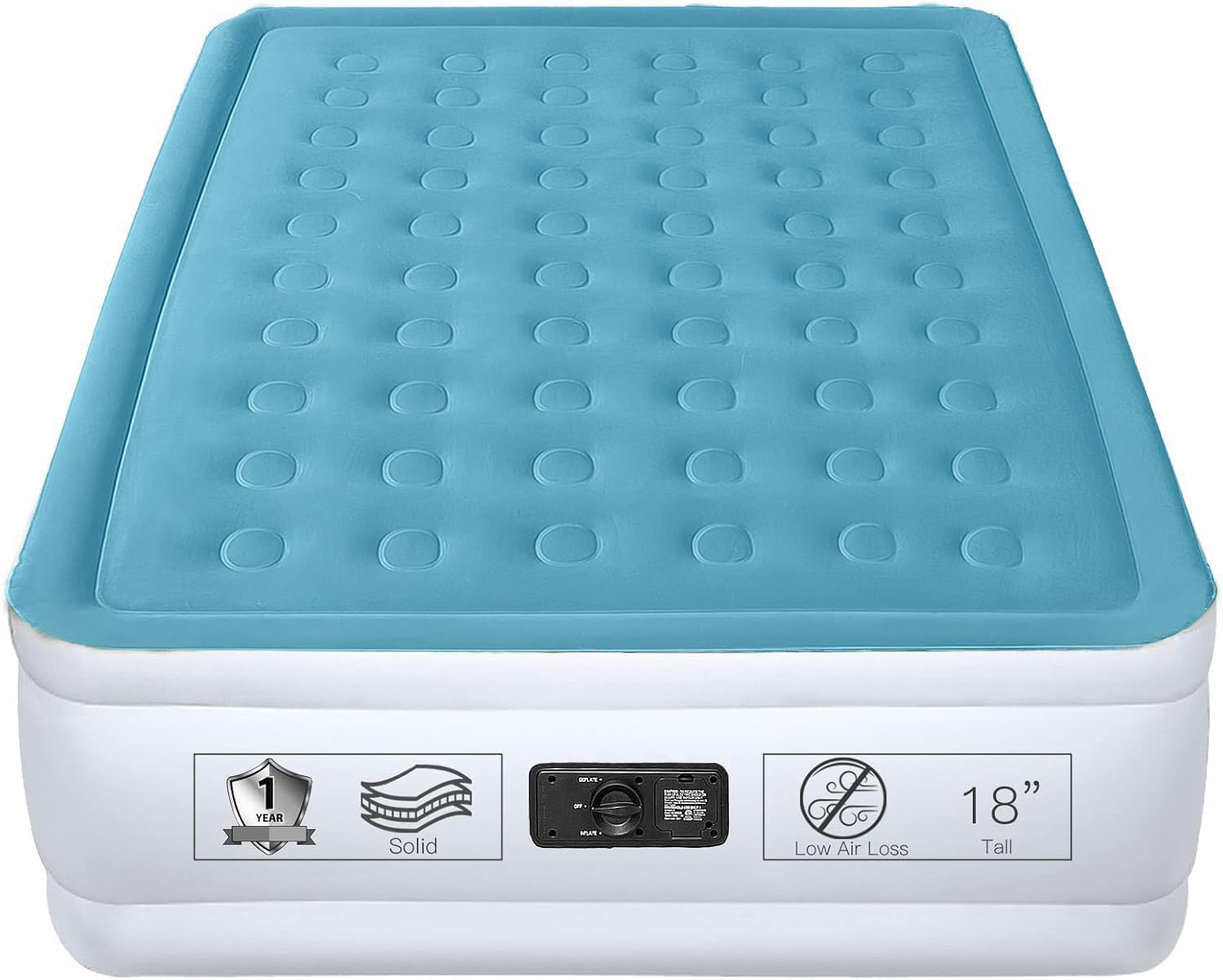 YENING Full Size Air Mattress with Built in Pump for Comfort