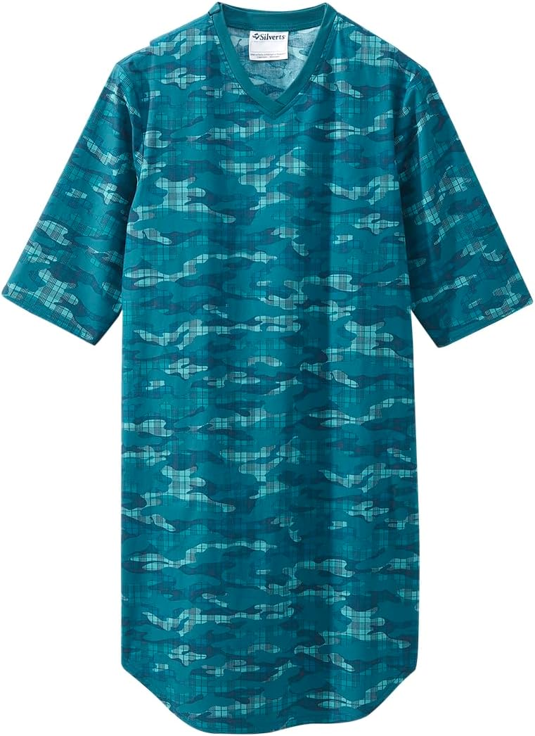 Silverts Mens Adaptive Nightgown for Comfortable Sleepwear