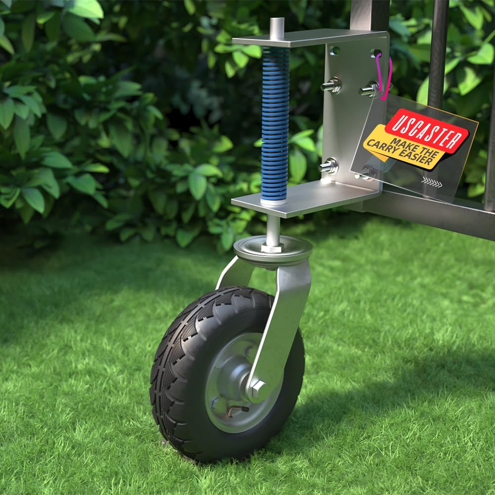 8Inch Heavy Duty Fence Gate Wheel for Smooth Movement and Support