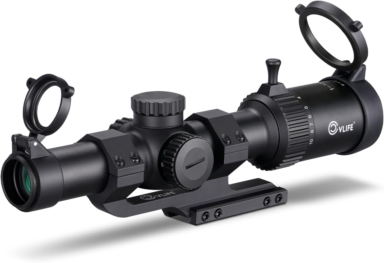 CVLIFE EagleFeather LPVO Rifle Scope with 5 Levels Illumination
