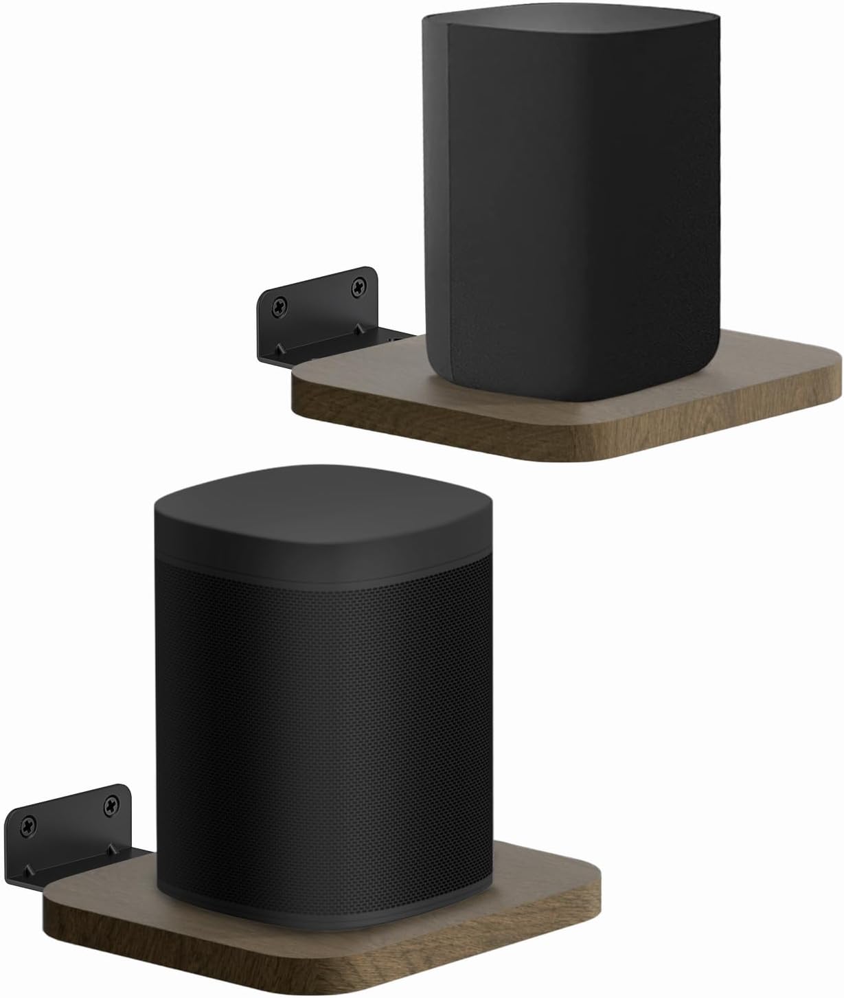 Adjustable Wooden Speaker Mounts - Perfect Fit for Any Small Speaker