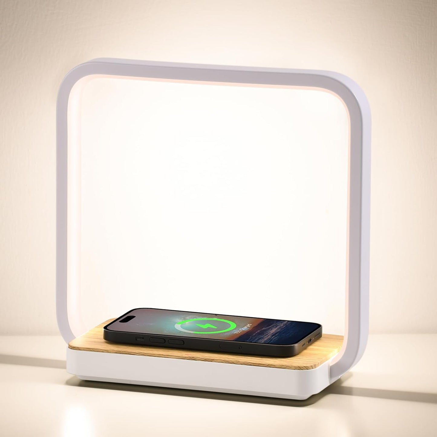 WILIT Bedside Lamp with Qi Wireless Charger for Modern Homes
