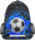 Sport Football Ball School Backpack for Teens and Students