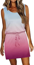AUSELILY women's easygoing sleeveless sundress for summer comfort