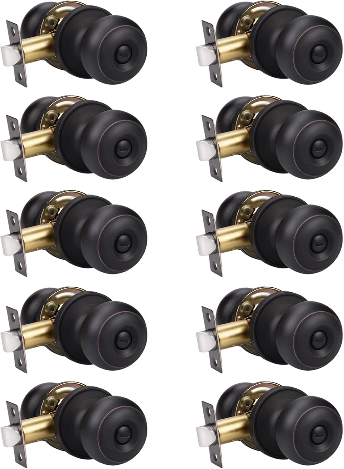 KNOBWELL Oil Rubbed Bronze Privacy Door Knobs for Interior Use