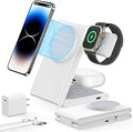 3 in 1 Foldable Magnetic Wireless Charging Station - Compact 3-Device
