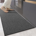 Color&Geometry Kitchen Runner Rug 17x71 in - Non Slip Washable Grey