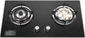 Gas Cooktop 2 Burner Built-in Gas Stovetop Tempered Glass - Efficient