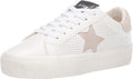 Steve Madden Women's Starling Sneaker - Casual Star Detail and 1 in