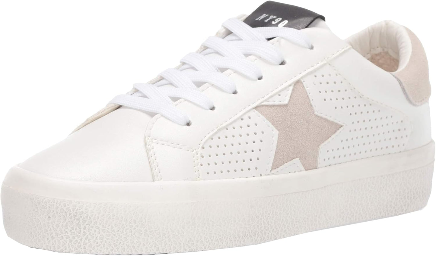 Steve Madden Women's Starling Sneaker with Star Embellishments