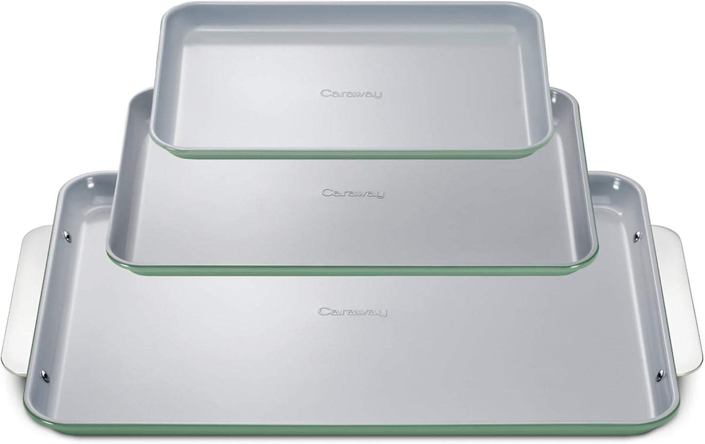 Caraway Non-Stick Ceramic Baking Sheet Trio for Healthy Baking
