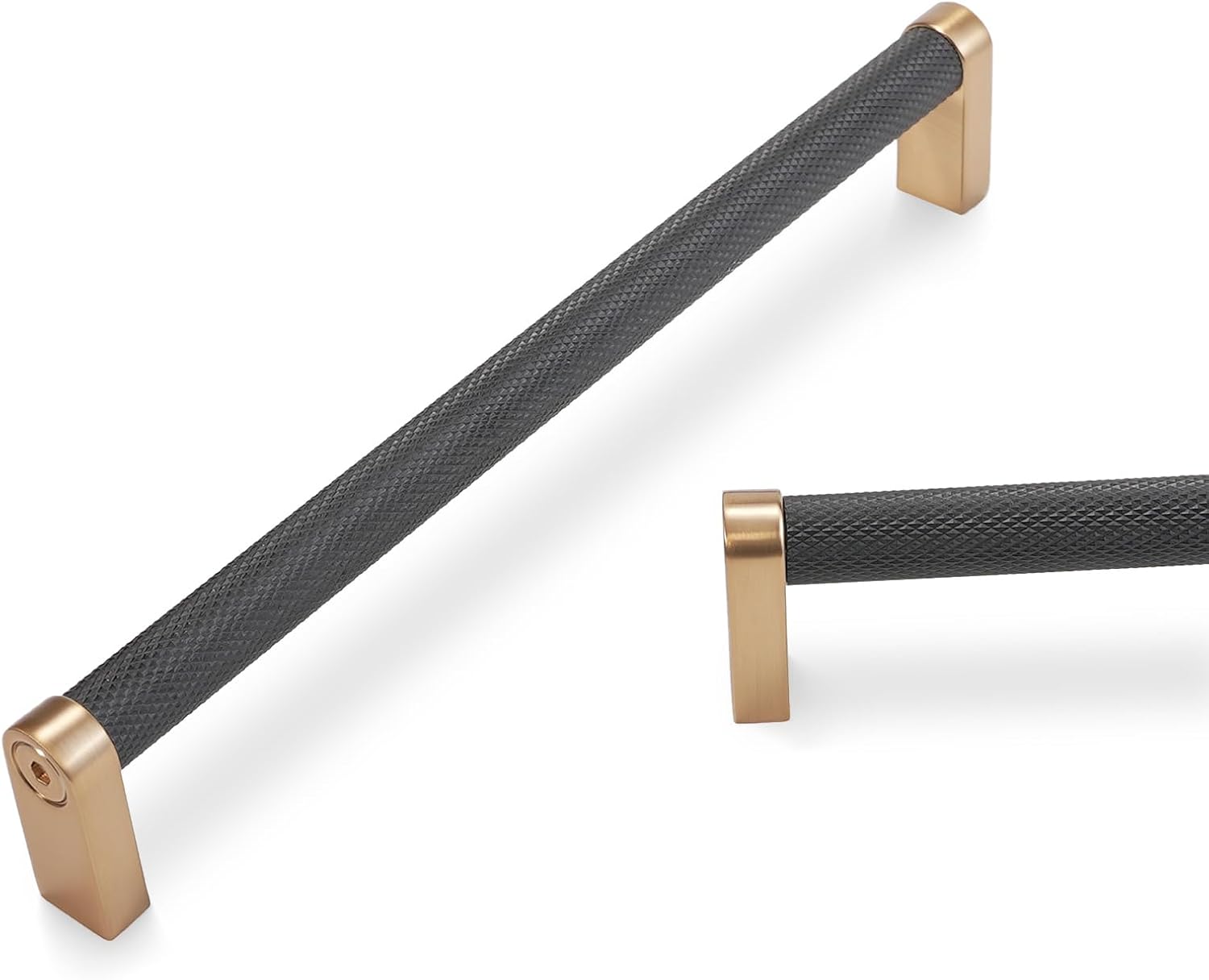 7.5Inch Kitchen Cabinet Handles - Black and Champagne Bronze