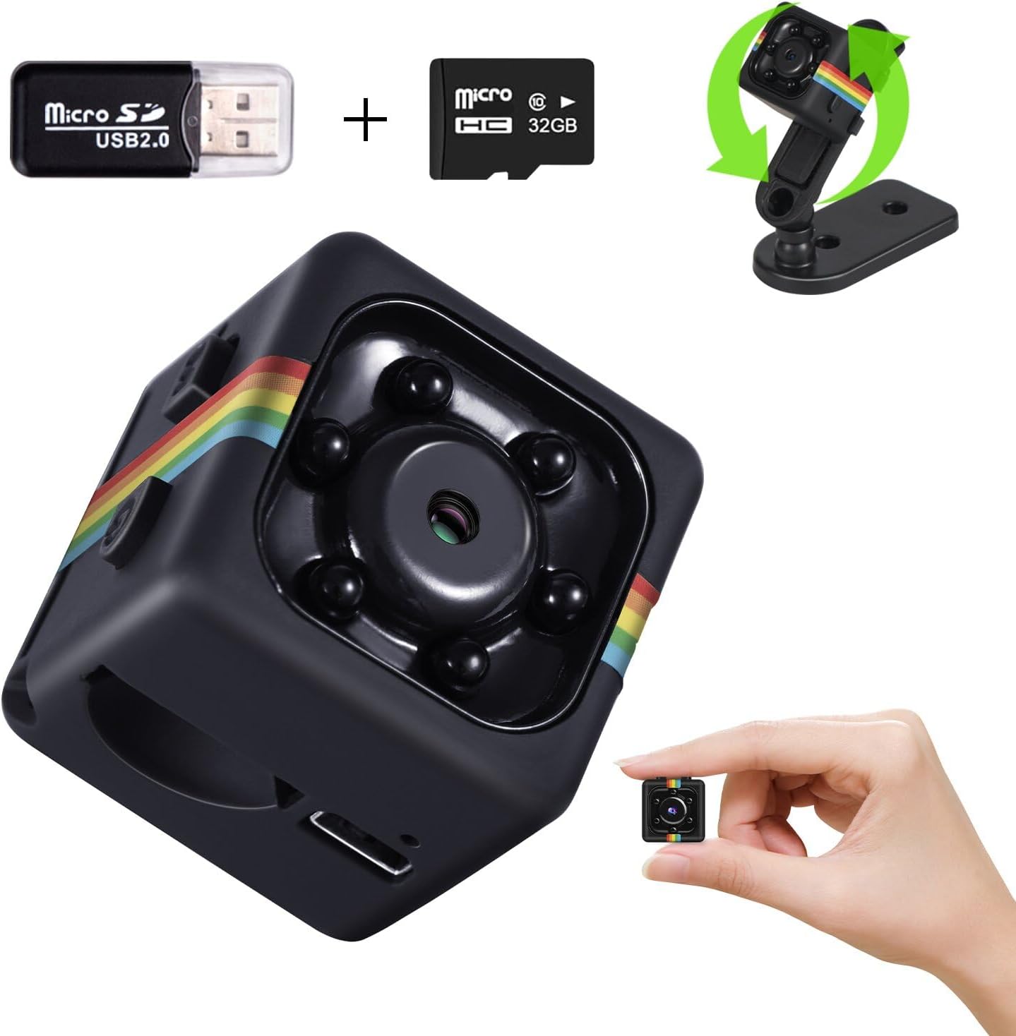 No WiFi Security Camera with 1080P Mini Spy Features for Travel
