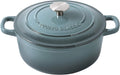 Enameled Cast Iron Covered Dutch Oven 3.5 Quart - Even Heat for Bread