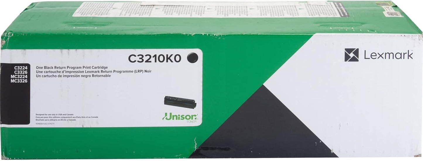 Lexmark C/MC3224 Black Return Program Cartridge for Quality Prints