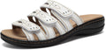 CIOR Women's Classic Leather Sandals Black - Comfortable Everyday
