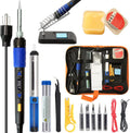 110W Electronics Soldering Iron Kit - Portable LCD Temperature Control