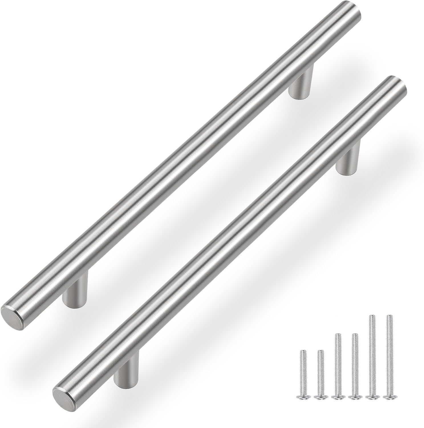 Gobrico 7.5 Inch Brushed Nickel Cabinet Handles for Any Room