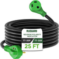 RVGUARD 30 Amp 25 Foot RV Extension Cord with Indicator and Organizer