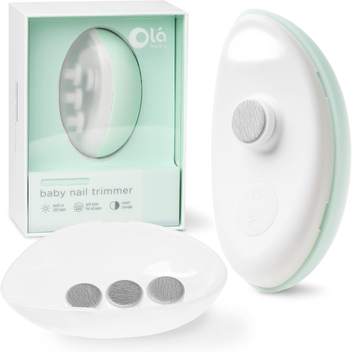 Olababy Rechargeable Electric Baby Nail Trimmer for Newborns